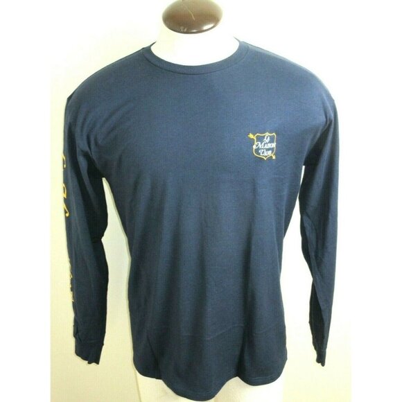 Vans Men's La Maison House of Vans LS T shirt Blue Yellow Size Medium NWT - Picture 1 of 5